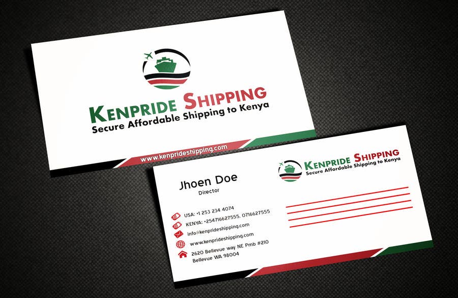 Contest Entry #55 for                                                 Design some Business Card for shipping company
                                            