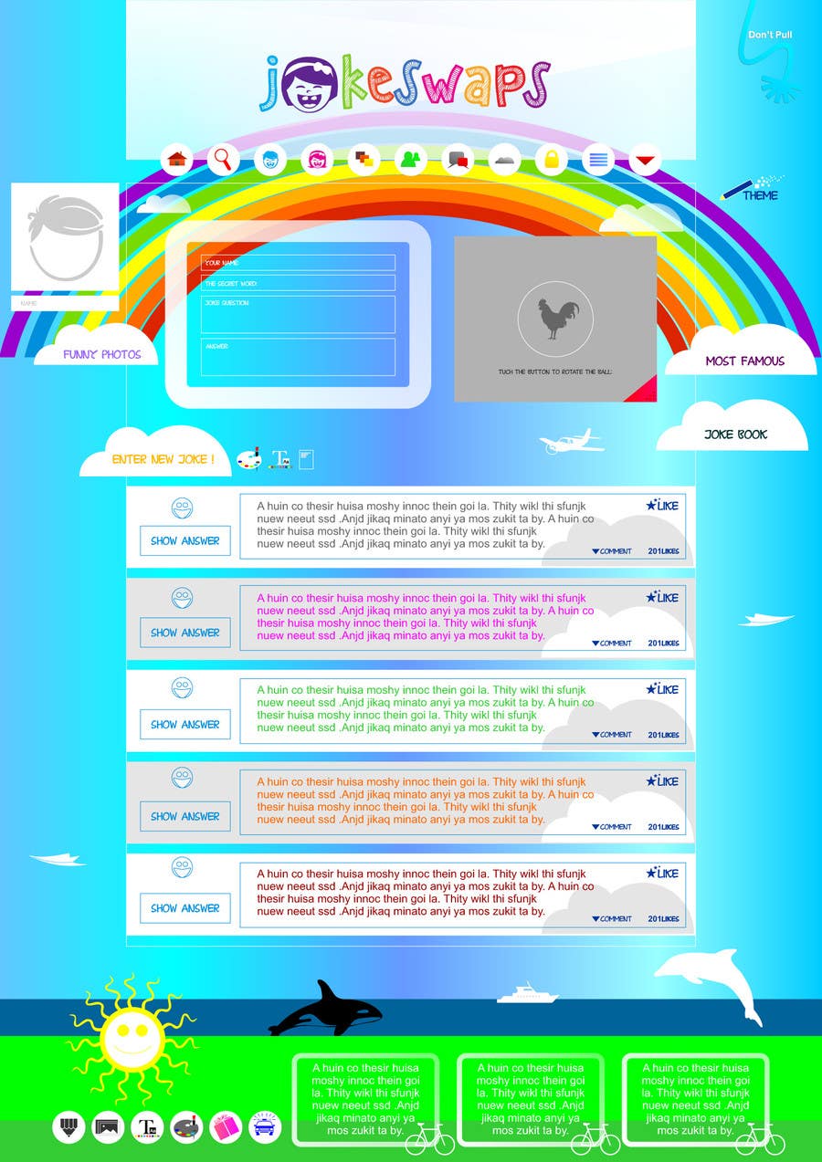 Wasilisho la Shindano #17 la                                                 Design a Website Mockup for Kids Social Media site
                                            