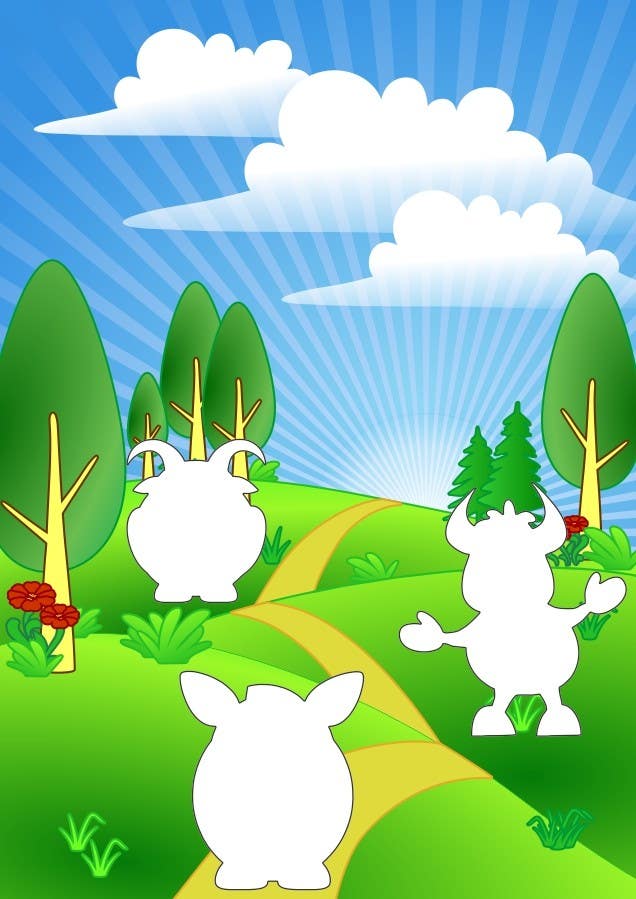 Participación en el concurso Nro.16 para                                                 Background to 3 graphics (animals) for android game
                                            