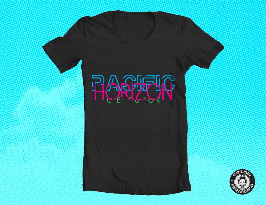 Kilpailutyö #16 kilpailussa                                                 Design a custom T-Shirt for Pacific Horizon
                                            