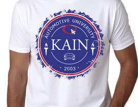 #37 for Design for a t-shirt for Kain University using our current logo in a distressed look by prodigitalart