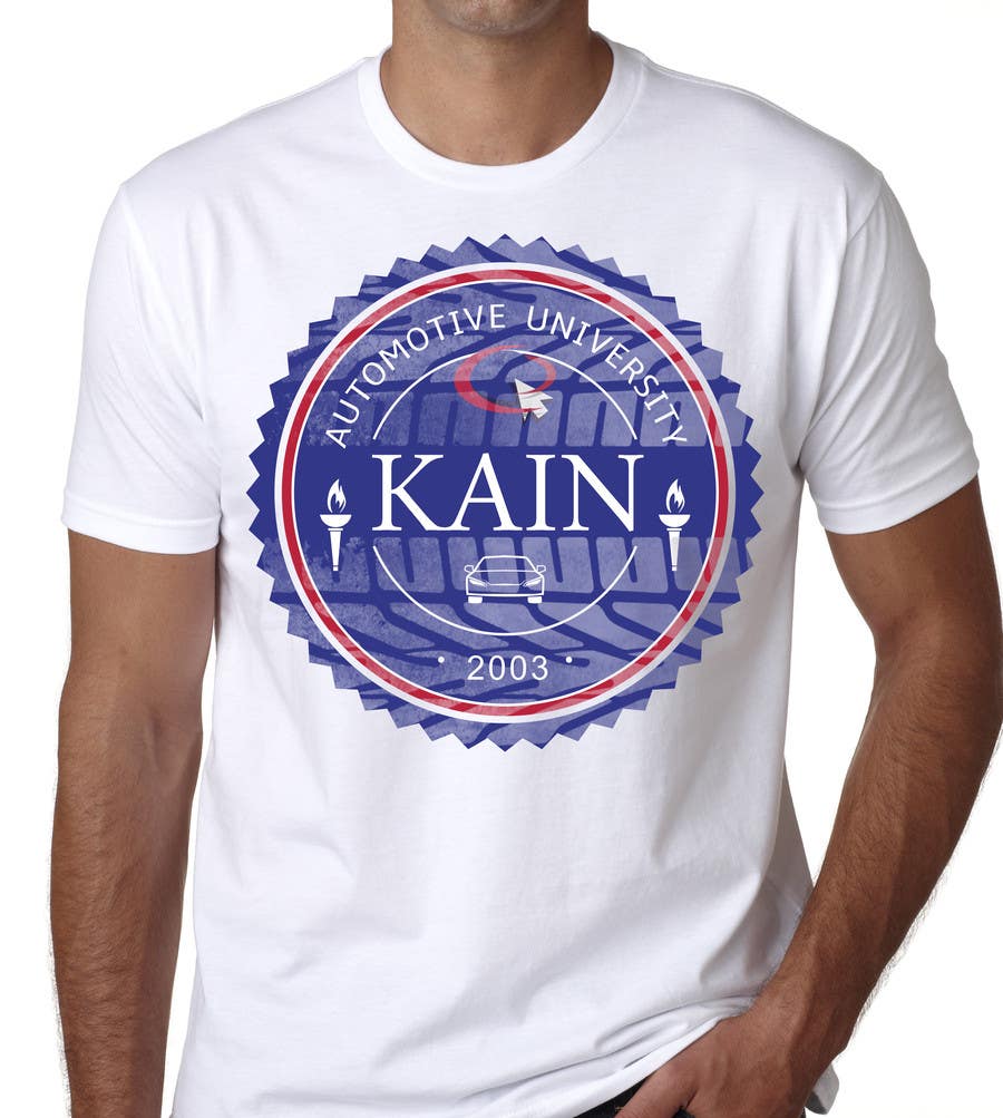#41. pályamű a(z)                                                  Design for a t-shirt for Kain University using our current logo in a distressed look
                                             versenyre