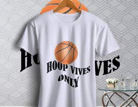 #59 for I would like to Change words to HOOP VIBES ONLY in the same font pattern it is already. Remove the skull and flowers and add a basketball where the skull is over the letters.. i would like it in black and white for sure.. by Aminul160636