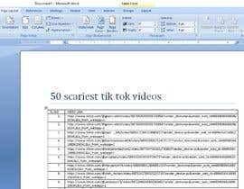 Nro 10 kilpailuun Compile a list of 50 Scariest/Creepy Tik Tok Videos käyttäjältä Shakilmirza5934