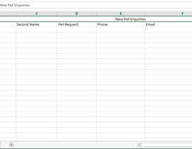 Nro 18 kilpailuun Excel spread sheet needed käyttäjältä ZMOOMANI