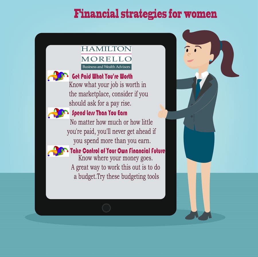 Penyertaan Peraduan #13 untuk                                                 Financial strategies for women
                                            