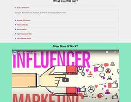 #25 dla Need design of landing page for influencers agency przez redoyhossainbd