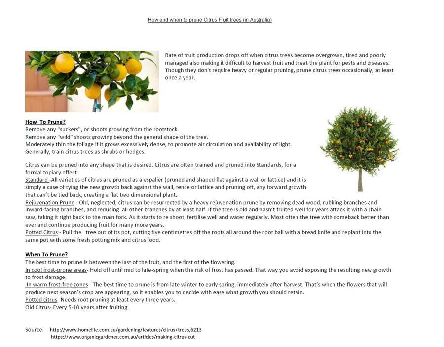 Tävlingsbidrag #23 för                                                 Do some Research on a list of Gardening and Tree Pruning topics for Australian conditions
                                            