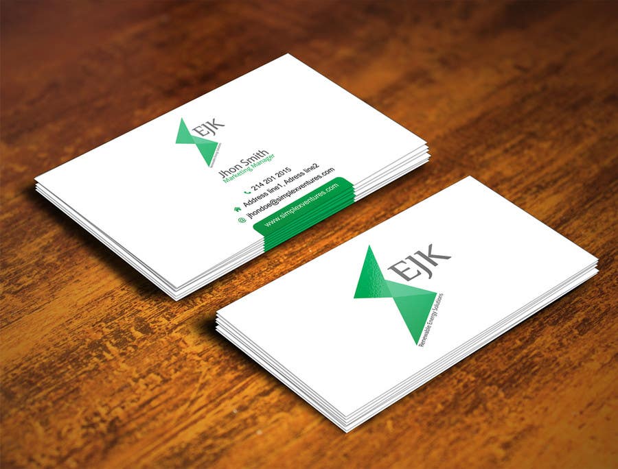 Contest Entry #23 for                                                 Deign a Logo and Business Card for EJK Renewable Energy Solutions
                                            