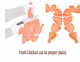 #48 untuk Illustration is needed to show Fried Chicken Cooking Process oleh muntahaesl