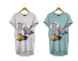 #3 untuk Fallguys T Shirt Design   &quot; Hand Off My Tail Bitch &quot; oleh khaledgamalibrah