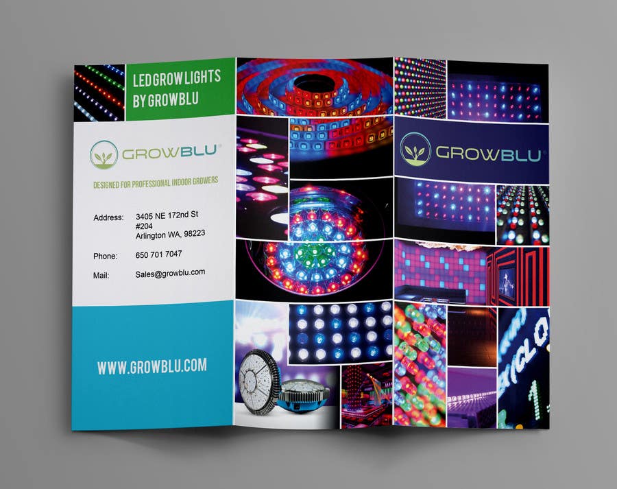 Participación en el concurso Nro.12 para                                                 Trifold Product Brochure for LED Company
                                            