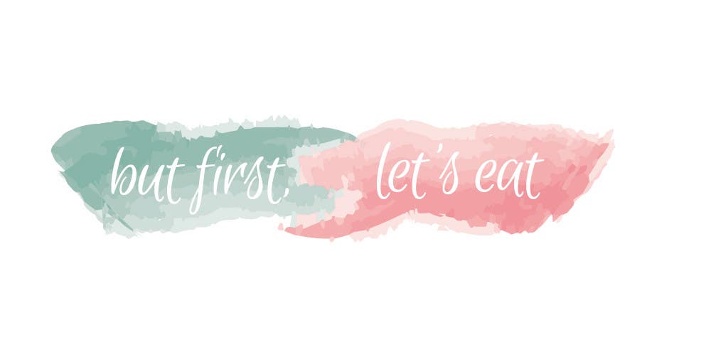 Proposta in Concorso #251 per                                                 Design a Logo for but first, let's eat
                                            