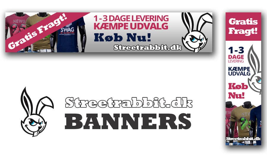 Kilpailutyö #7 kilpailussa                                                 Design et Banner for streetrabbit.dk 4
                                            