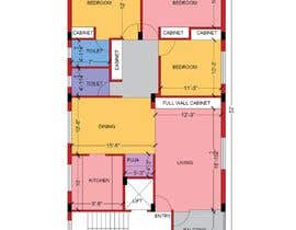 #7 สำหรับ Floor plan for 3bhk home โดย Nileshkrlayek