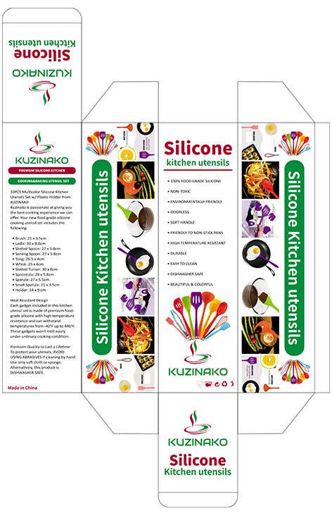 Bài tham dự cuộc thi #3 cho                                                 Colour Box Design for Multicolour Silicone Kitchen Utensils
                                            