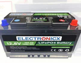 Igoya님에 의한 Label design Lifepo4 LFP 100AH und 200AH Battery with Electronicx brand을(를) 위한 #59