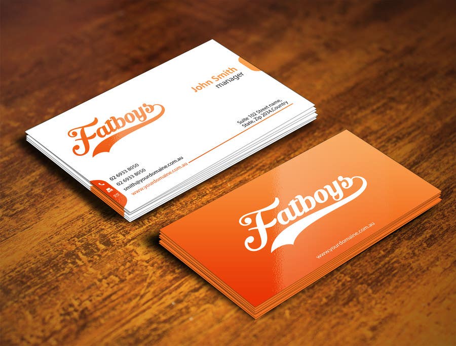 Participación en el concurso Nro.73 para                                                 Design some Business Cards for Fatboys
                                            