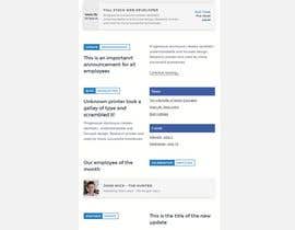 #105 untuk Design HTML newsletter for internal communications oleh UGINTL