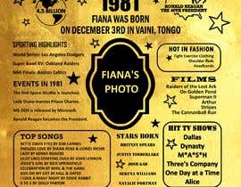 #50 cho Faiana 40th Birthday Poster - Entrance to Birthday Venue bởi anjaweihe