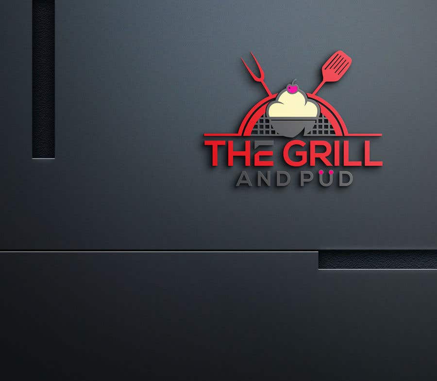 Kilpailutyö #405 kilpailussa                                                 LOGO DESIGN FOR. "The Grill and Pud"
                                            