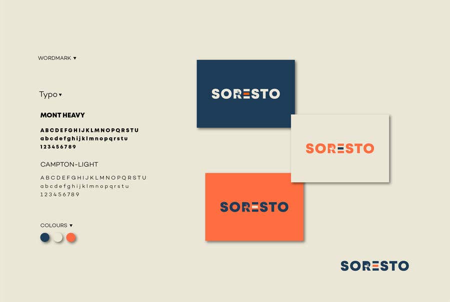 Kilpailutyö #440 kilpailussa                                                 Design logo for SORESTO
                                            