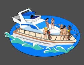 Nro 4 kilpailuun Boat illustration with girls in bikinis käyttäjältä Sico66