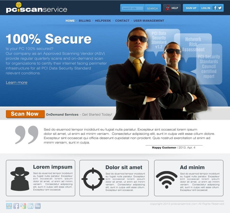 Penyertaan Peraduan #2 untuk                                                 Website Design for Security Company
                                            