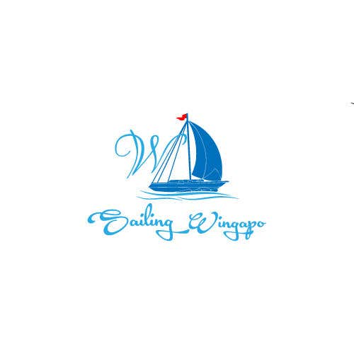 Penyertaan Peraduan #349 untuk                                                 Sailing Wingapo Logo - for a family about to sail around the world
                                            
