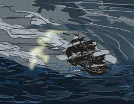 Nro 15 kilpailuun Illustration Re-Do (Ship in Stormy Sea) käyttäjältä Drakaryus