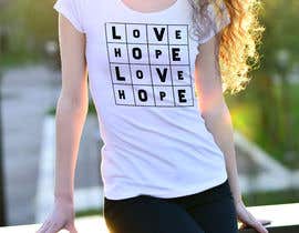 Nro 82 kilpailuun Hope and Love Crossword T-shirt käyttäjältä creativetanim525
