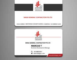 #58 cho build a name card for Singa General Contractor Pte Ltd bởi Sadikul2001