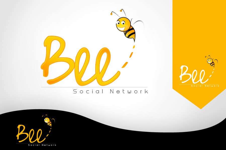 ผลงานการประกวด #115 สำหรับ                                                 Logo Design for Logo design social networking. Bee.Textual.Illustrative.Iconic
                                            