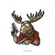 Wasilisho la Shindano #122 picha ya                                                     Undercover Moose Sticker
                                                