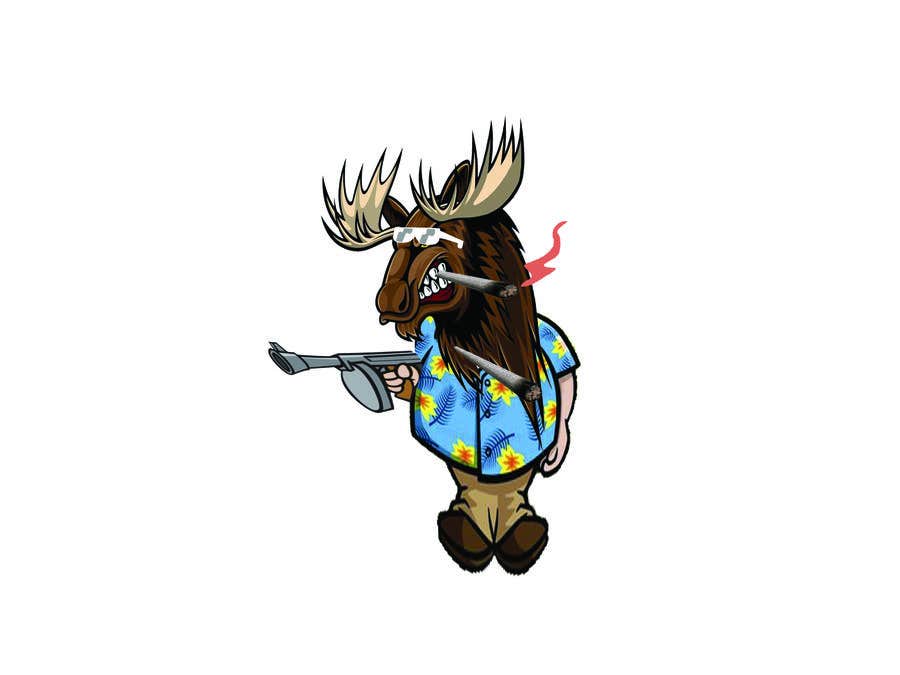 Contest Entry #100 for                                                 Undercover Moose Sticker
                                            