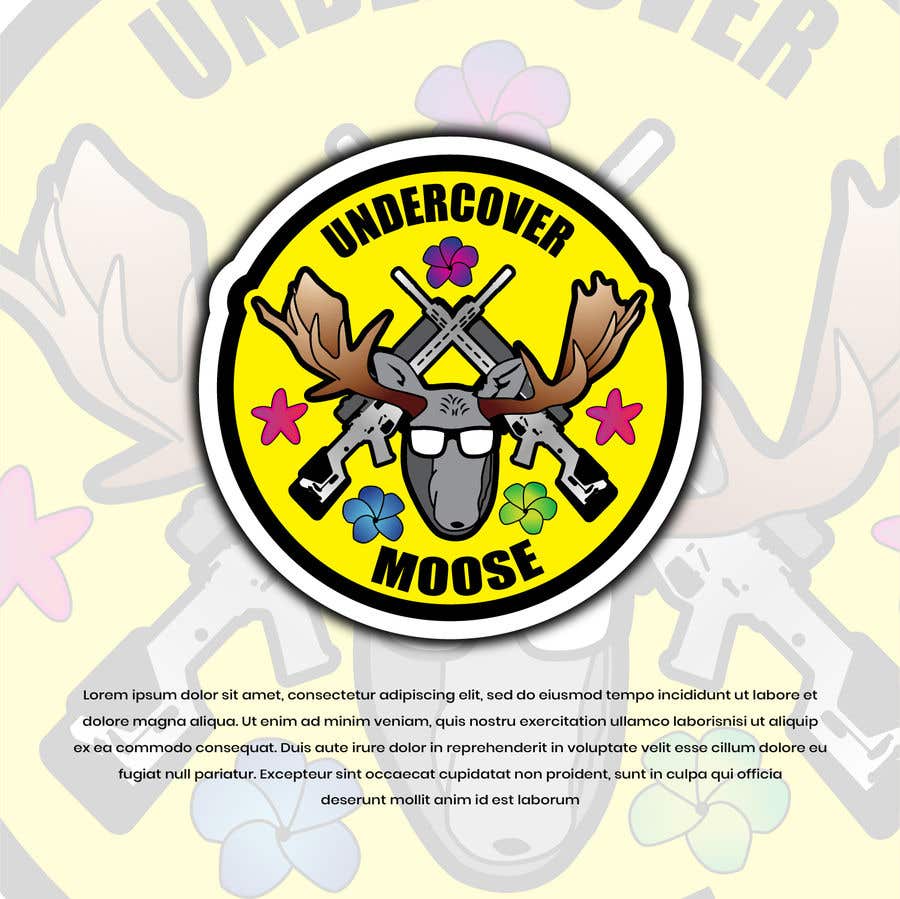 Contest Entry #51 for                                                 Undercover Moose Sticker
                                            