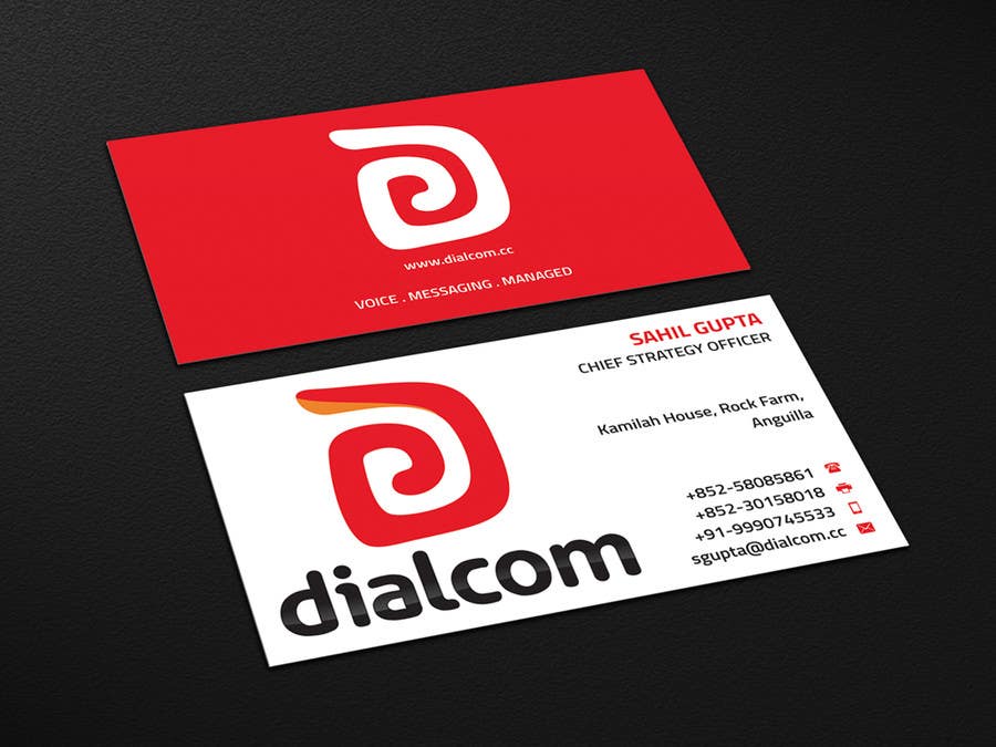 
                                                                                                                        Proposition n°                                            138
                                         du concours                                             Design some Business Cards for Dialcom Inc.
                                        