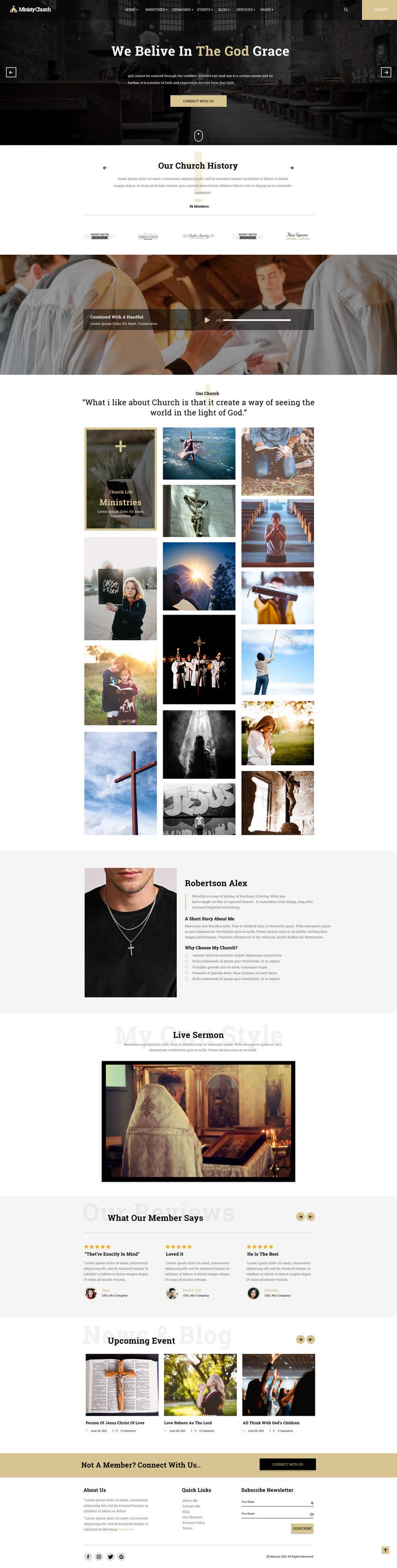 Proposition n°22 du concours                                                 Ministy Website or Church Website
                                            
