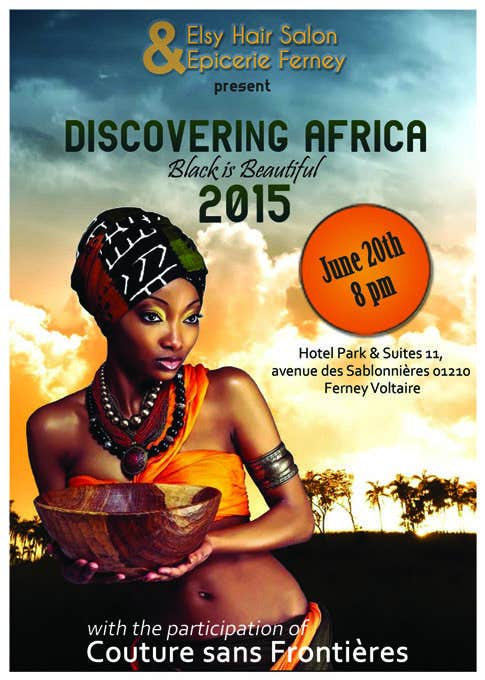 Kilpailutyö #9 kilpailussa                                                 Concevez un flyer for An event named Discover AFRICA
                                            
