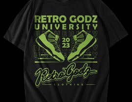 nº 164 pour Retro Godz University Rebranding Project T shirt design par rashedul1012 