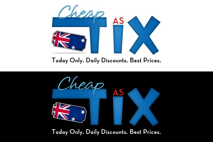 Penyertaan Peraduan #4 untuk                                                 Logo Design for Cheap As TIX
                                            