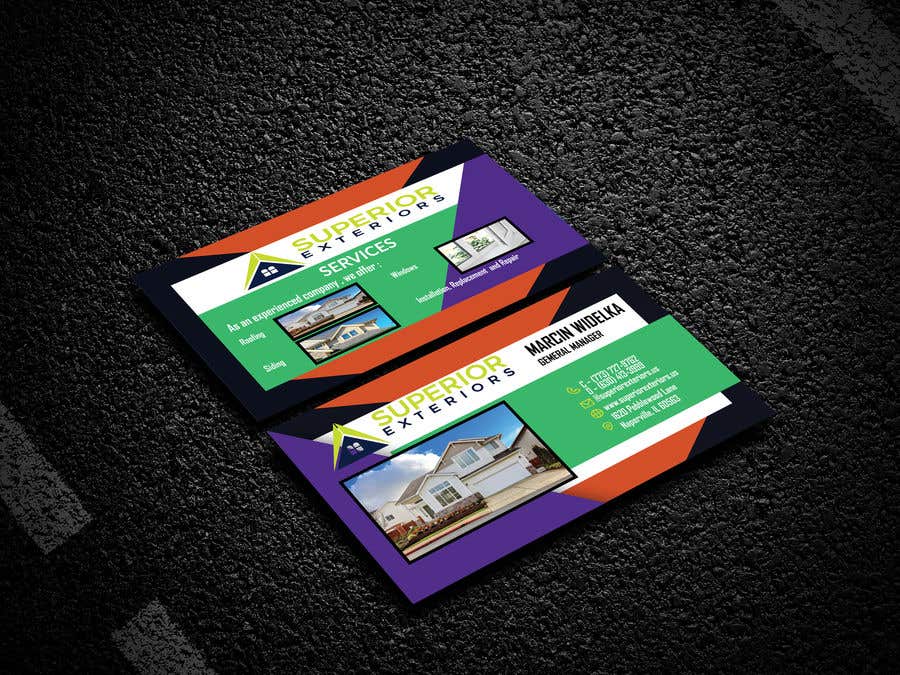Contest Entry #401 for                                                 business cards for roofing company
                                            