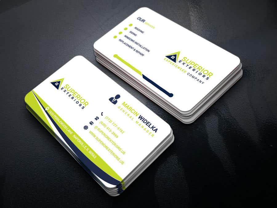 Contest Entry #127 for                                                 business cards for roofing company
                                            