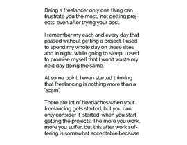 #4 for Your biggest struggle as a freelancer? by Jakaria277