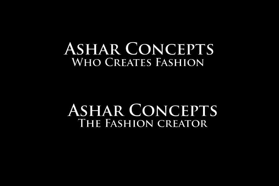 Inscrição nº 517 do Concurso para                                                 Come up with a Slogan for Asher Concepts
                                            