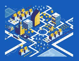 #36 pentru Design an isometric city illustration for a delivery website with simple animation (gif) de către Therifad17
