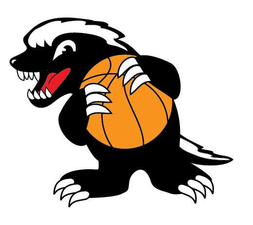 Penyertaan Peraduan #7 untuk                                                 Honey badger basketball logo
                                            