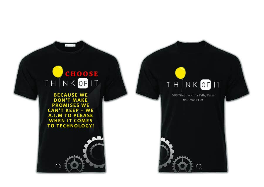 Kilpailutyö #63 kilpailussa                                                 Design a T-Shirt for Think of IT
                                            
