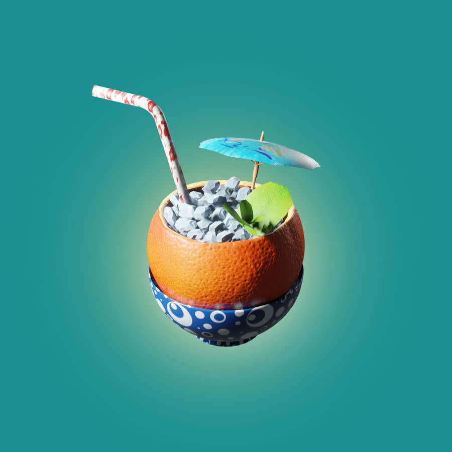 Proposition n°16 du concours                                                 Create 3D Image of the following drink
                                            