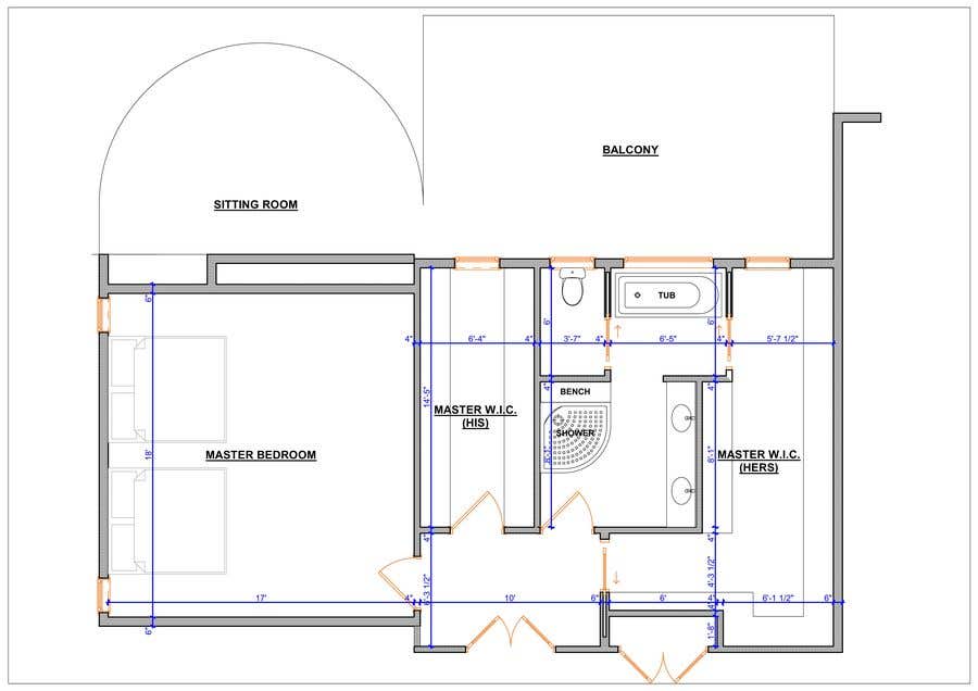 
                                                                                                            Конкурсная заявка №                                        86
                                     для                                         Redesign  the floor plan of master suite for a better flow
                                    